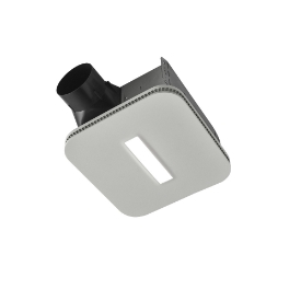 Broan AE80LK Flex™ Series Bathroom Fan with CleanCover™ Grille and LED Light