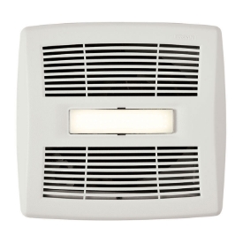 Broan AE80BL Flex™ Series Bathroom Fan with CleanCover™ Grille and LED Light