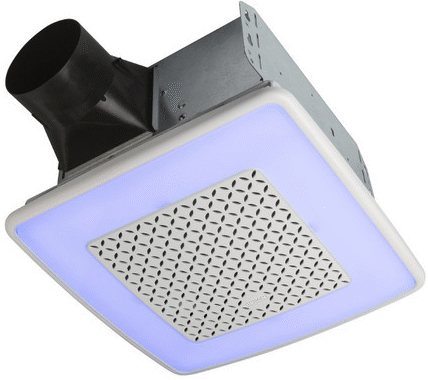 Broan AER110RGBL CHROMACOMFORT™ Bathroom Fan with Multicolored LED Light 