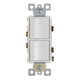 Broan P2RW 2-Function Rocker Switch Wall Control for Bathroom Exhaust Fan