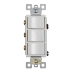 Broan P3RW 3-Function Rocker Switch Wall Control for Bathroom Exhaust Fan
