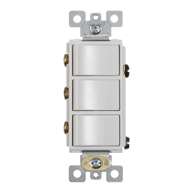 Broan P3RW 3-Function Rocker Switch Wall Control for Bathroom Exhaust Fan