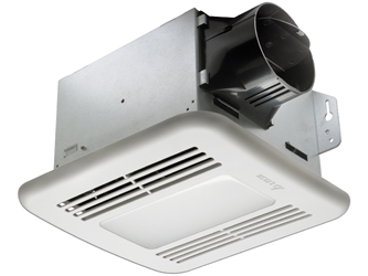 Delta GBR80HLED Bathroom Fan with Humidity Sensor/LED Light Delta bathroom fans, delta fans, bathroom fan, exhaust fan, quiet bathroom fan, quiet fan, delta GBR80HLED