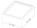 Delta ITG100ELED Bathroom Fan/Edge-Lit LED Light - ITG100ELED