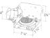 Delta ITG100RLED Bathroom Fan/Edge-Lit LED Light Round Panel - ITG100RLED