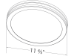 Delta ITG100RLED Bathroom Fan/Edge-Lit LED Light Round Panel - ITG100RLED