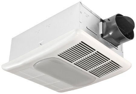 Delta RAD80L Bathroom Fan with Light and Heat
