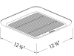 Delta SIG80-110H Bathroom Fan with Humidity Sensor - SIG80-110H
