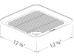 Delta SIG80-110MH Bathroom Fan with Humidity/Motion Sensor - SIG80-110MH