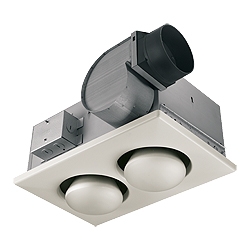 Broan 164 Two-Bulb Heater with Fan and Lights