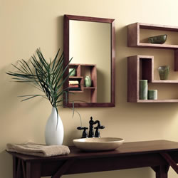 NuTone 62BK244CCN City Collection Contemporary Cherry Framed Medicine Cabinets