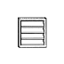 Broan 646 Louvered Wall Cap - White