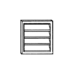 Wall Cap Plastic Broan 646 6" 