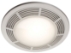 Broan 750 Fan/Light/Night-Light, 100 Cfm, 3.5 Sones, Round White Grille With Glass Lens