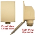 Vacumaid HS4000A Hide a Hose Almond Inlet Kit