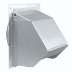 Broan Aluminum Air Inlet Wall Cap Model 641FA