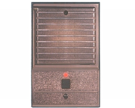Valet Louvered Style Antique Brass Door Station